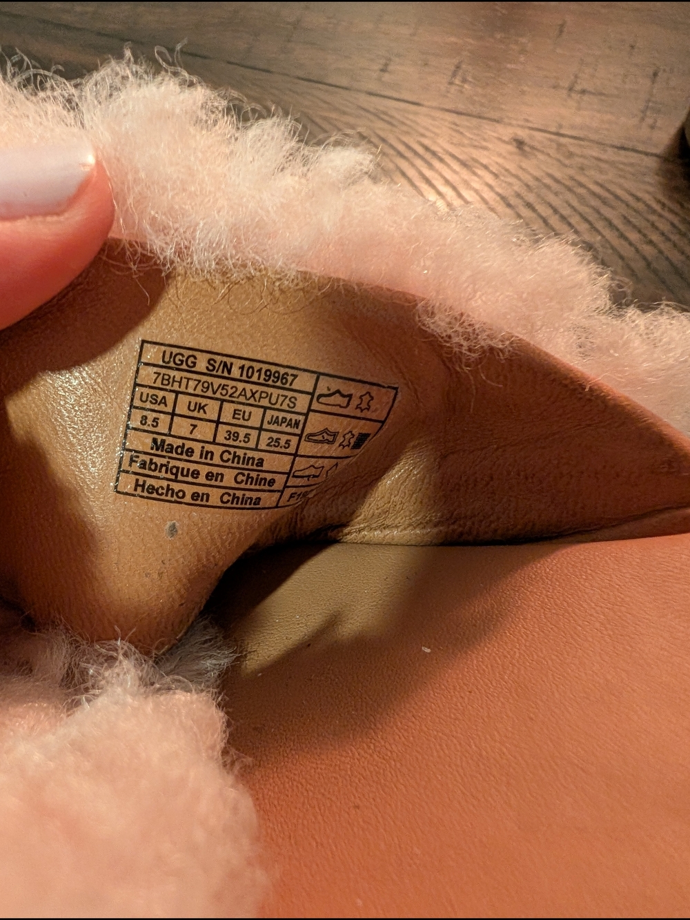 UGG Women's Pink Shearling Slide Sandals - Picture 2 of 8